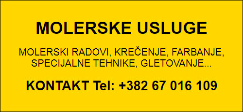 MOLERSKE USLUGE Tel: +382 67 016 109