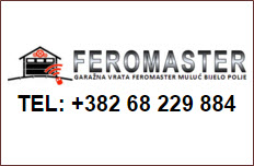 FEROMASTER PVC GARAZNA VRATA CRNA GORA